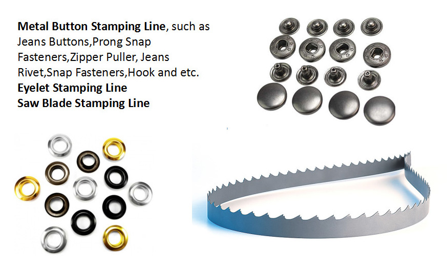 High Speed Metal Button Stamping Line