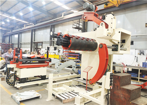 Coil Servo Straightener Feeder with Double Head Decoiler Machine --- SUNRUI COIL FEEDING LINES