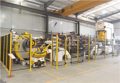 Complete Coil Feed lines with decoiler straightener, servo feeder for Vent and Louver Stamping