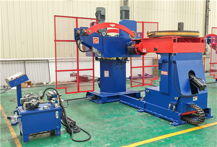 DBMT-300 + Coil Upender with Flipping Table